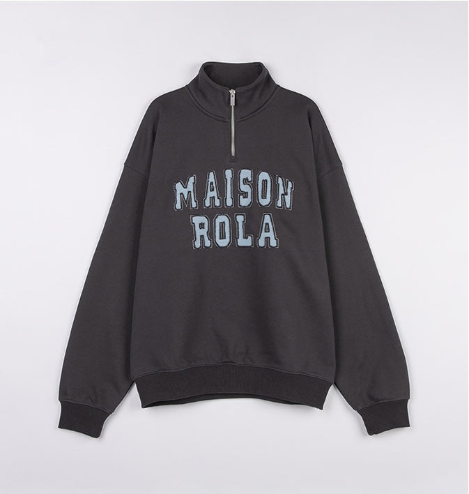 Rolarola - Maison De Rola Embroidery Half Zip-Up