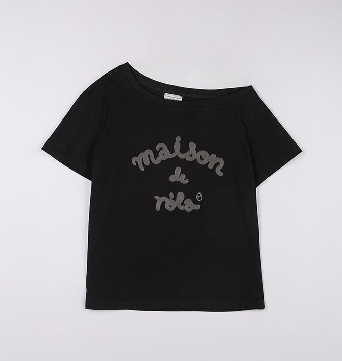 Rolarola - Maison De Rola Embroidery Off Shoulder T-Shirt