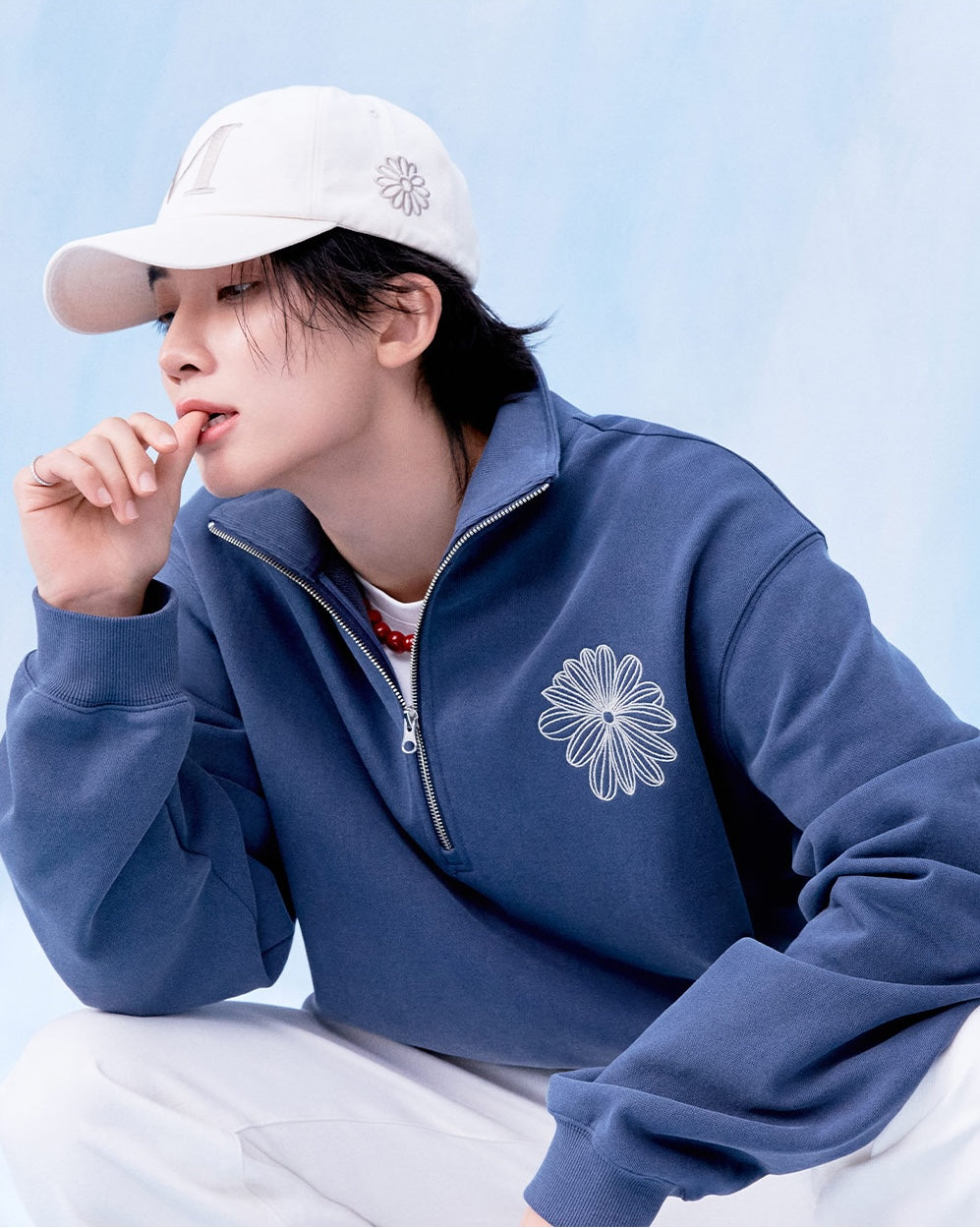 Mardi Mercredi - Half Zip Up La Fleur Logo