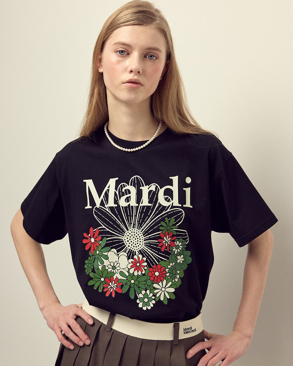 Mardi Mercredi - TShirt Flowermardi Jardin