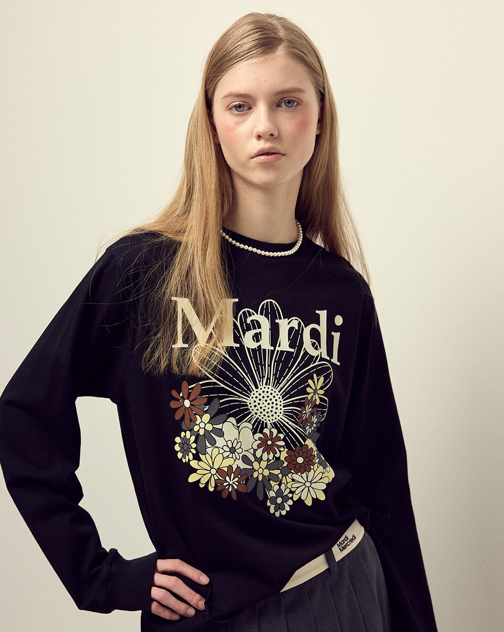 Mardi Mercredi - TShirt Long Sleeve Flowermardi Jardin