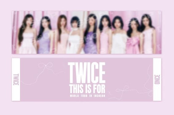 Twice - This Is For World Tour In Incheon Official Merch