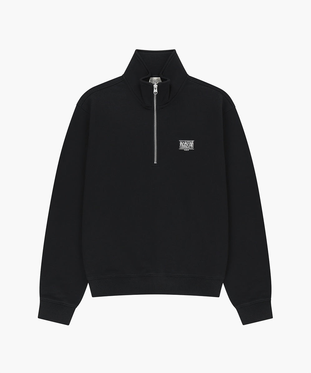 MARITHÉ FRANÇOIS GIRBAUD - Small Classic Logo Half Zip Up Sweatshirt