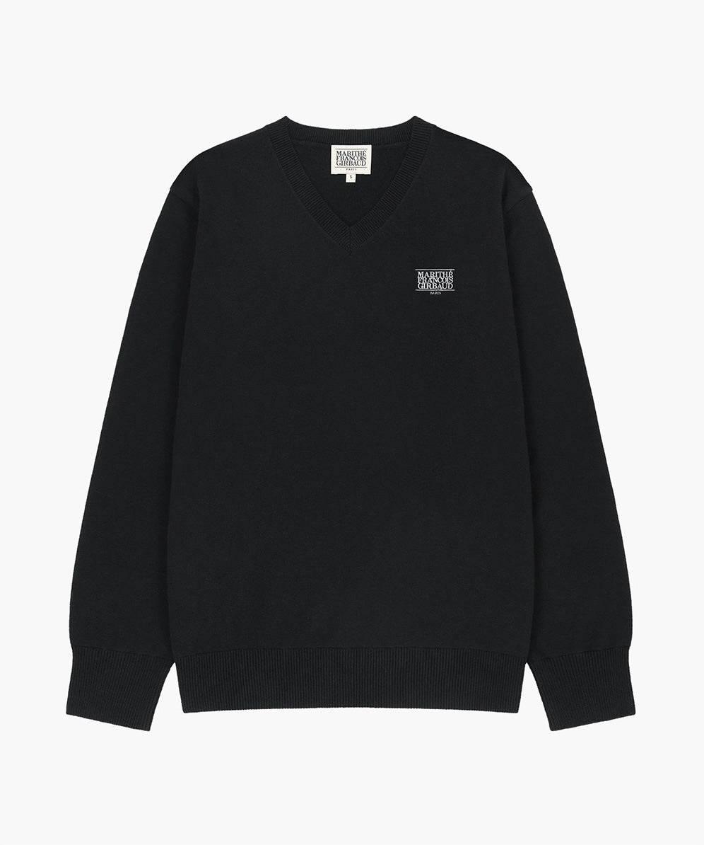 MARITHÉ FRANÇOIS GIRBAUD - Small Classic Logo V-Neck Knit