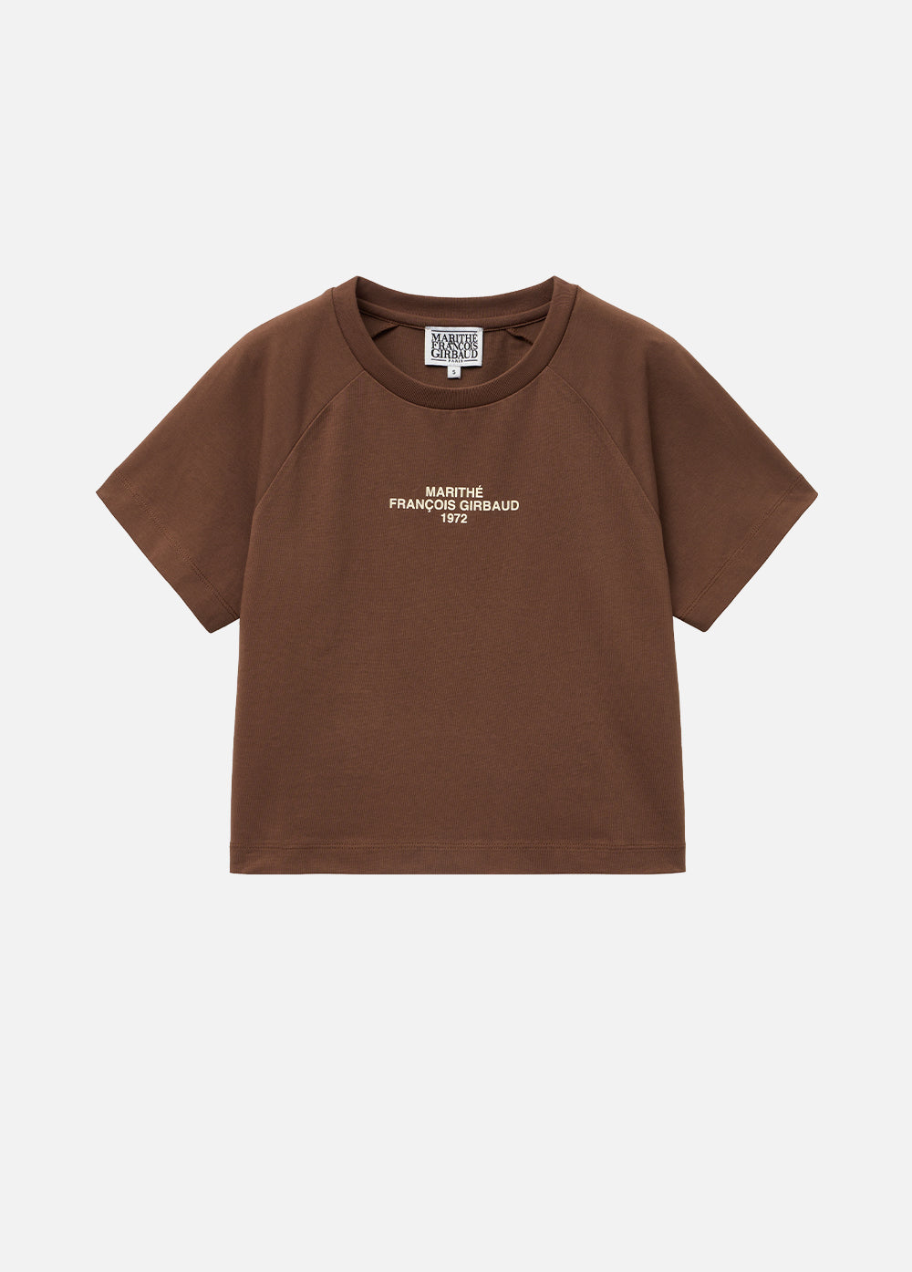 MARITHE FRANCOIS GIRBAUD - W Lettering Logo Crop Tee