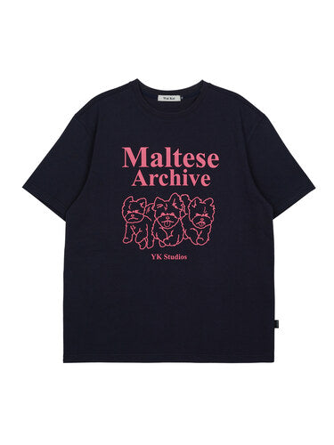 Wai Kei - Maltese Archive Line Graphic Short Sleeve T-shirt