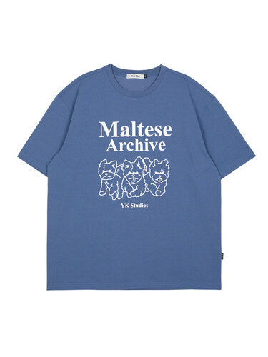 Wai Kei - Maltese Archive Line Graphic Short Sleeve T-shirt