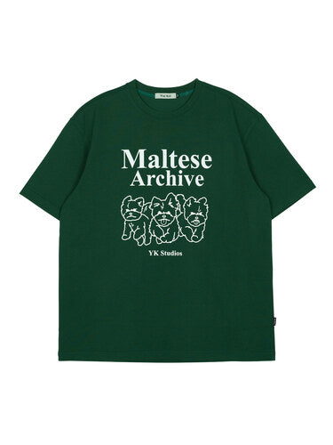 Wai Kei - Maltese Archive Line Graphic Short Sleeve T-shirt