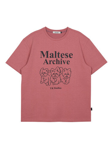 Wai Kei - Maltese Archive Line Graphic Short Sleeve T-shirt