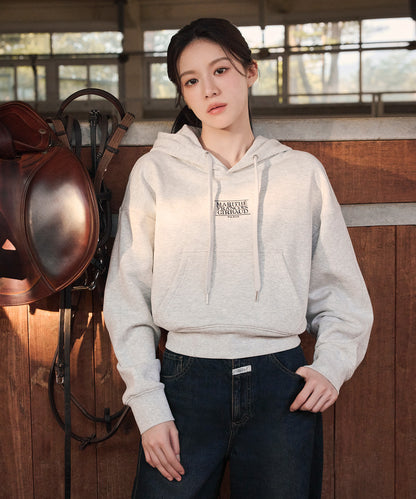 MARITHÉ FRANÇOIS GIRBAUD - Small Classic Logo Crop Hoodie