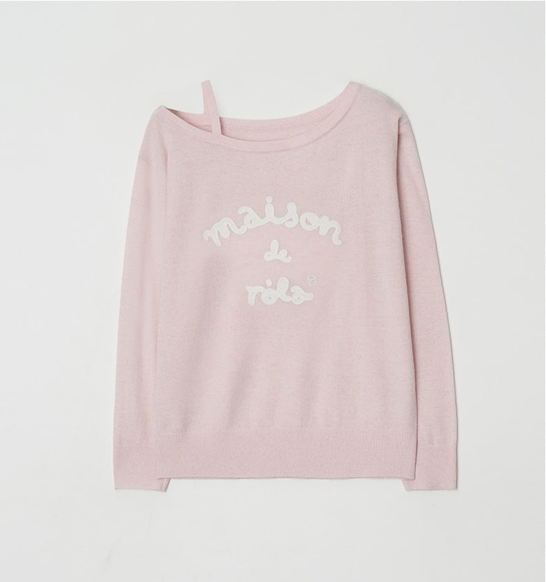 Rolarola - Maison De Rola Embroidery Off Shoulder Knit