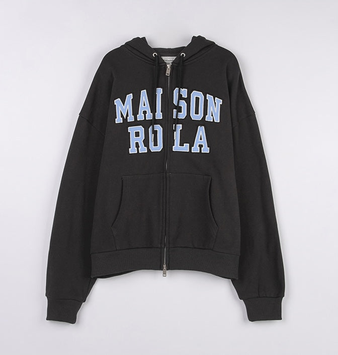 Rolarola - Patchwork Campus Hood Zip-Up