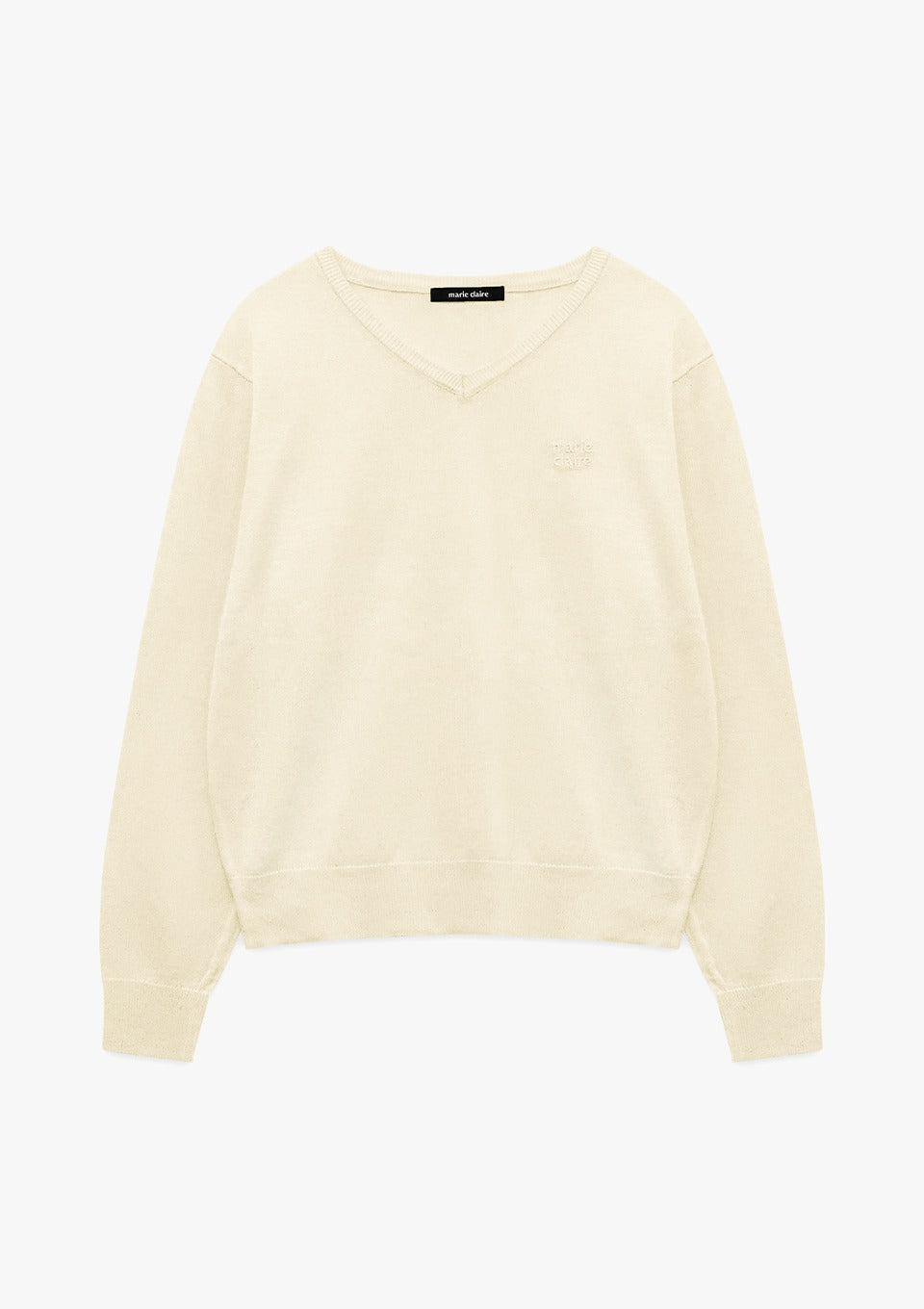 Marie Claire - Basic Logo V-Neck Knit