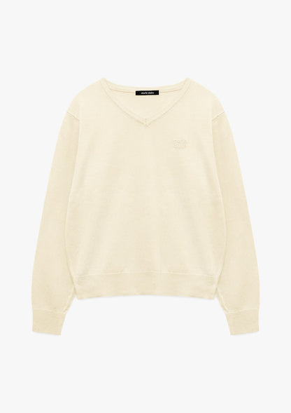 Marie Claire - Basic Logo V-Neck Knit