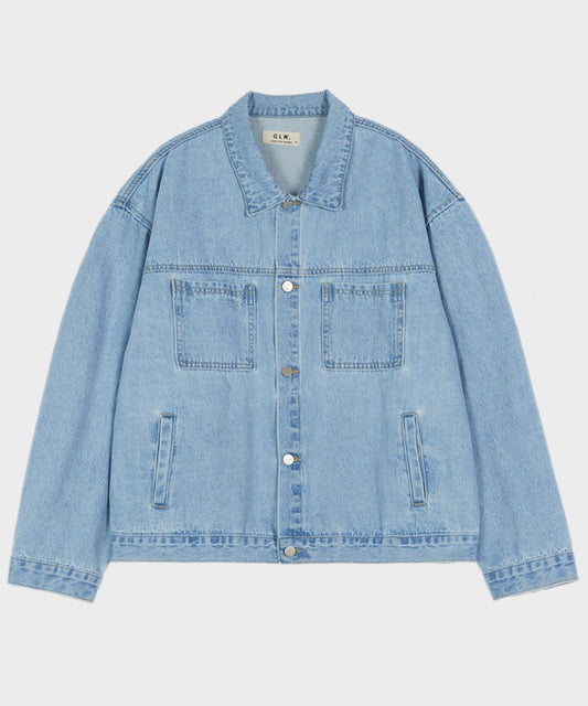 GLW - Oversized Washed Trucker Denim Jacket