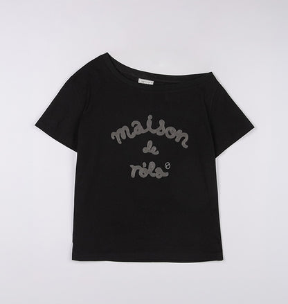 Rolarola - Maison De Rola Embroidery Off Shoulder T-Shirt