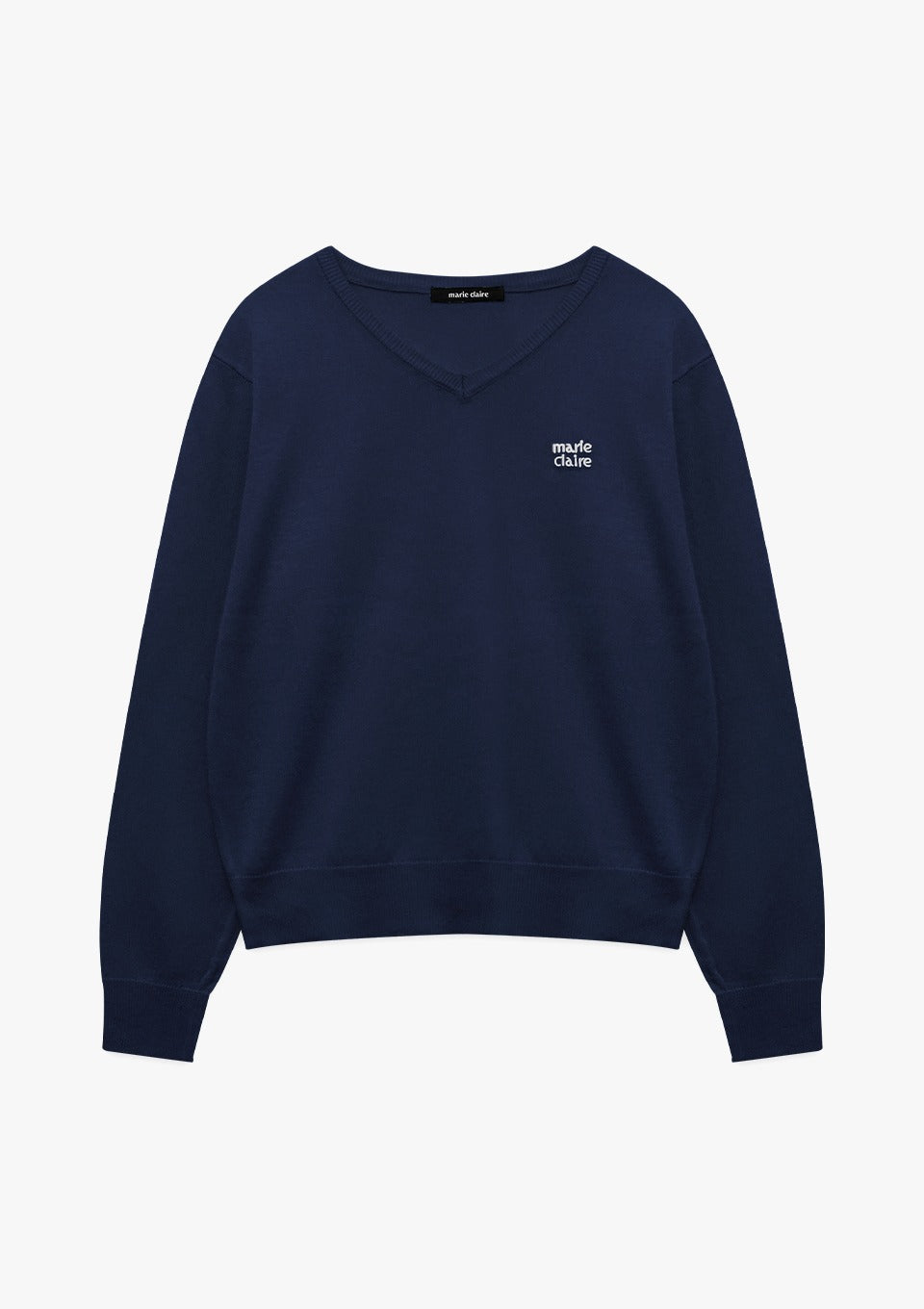 Marie Claire - Basic Logo V-Neck Knit