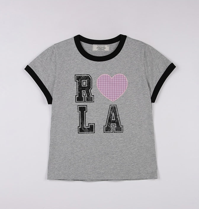Rolarola - I Love Rola Patchwork Ringer T-Shirt