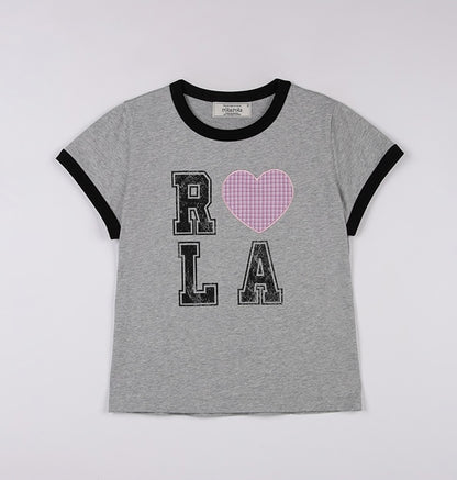 Rolarola - I Love Rola Patchwork Ringer T-Shirt