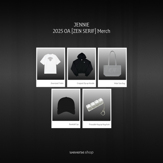Jennie 2025 OA [ZEN SERIF] Merch