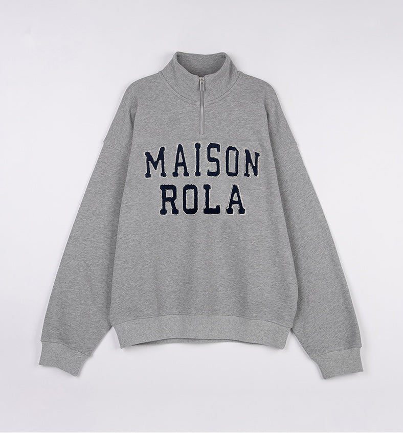 Rolarola - Maison De Rola Embroidery Half Zip-Up