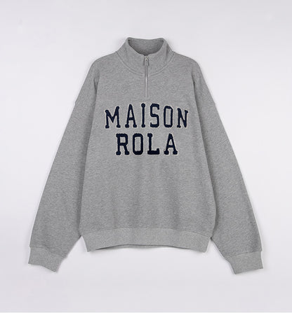 Rolarola - Maison De Rola Embroidery Half Zip-Up
