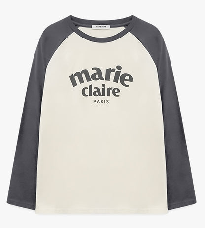 Marie Claire - Arch Logo Raglan Long Sleeve