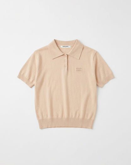 Marie Claire - Basic Logo Button Collar Knit