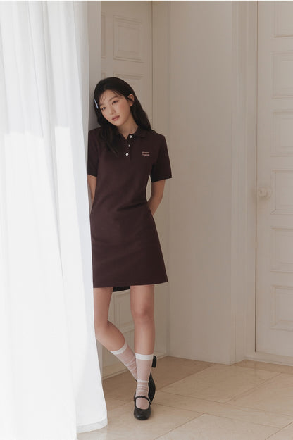 Marie Claire - Basic Logo Pique One-Piece