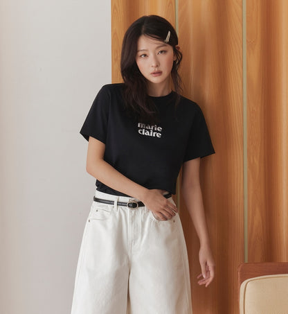 Marie Claire - Basic Logo Short Sleeve T-shirt