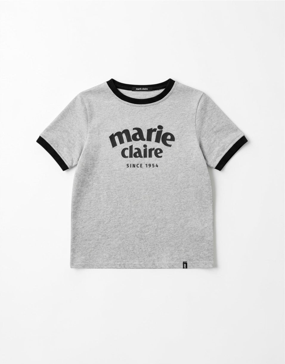 Marie Claire - Arch Logo Ringer Short Sleeve T-Shirt