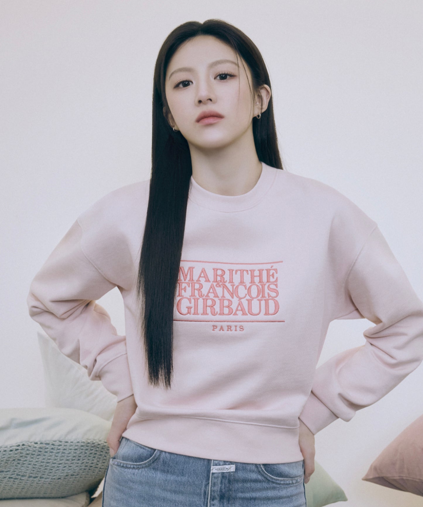 MARITHÉ FRANÇOIS GIRBAUD - Classic Logo Crop Sweatshirt