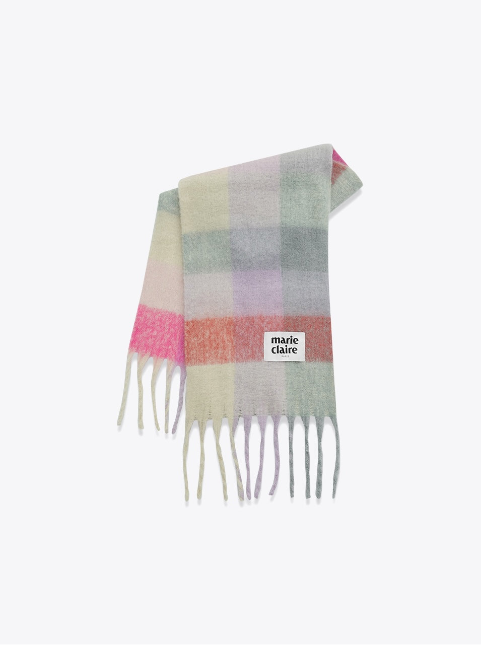 Marie Claire - Cotton Candy Check Muffler