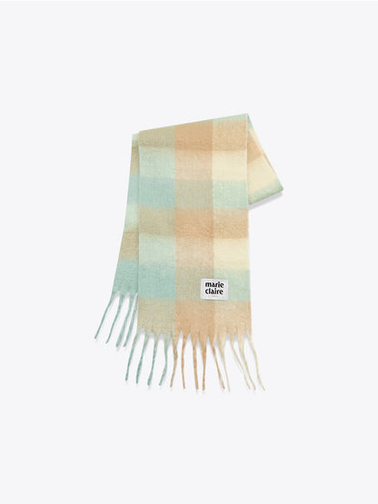 Marie Claire - Cotton Candy Check Muffler