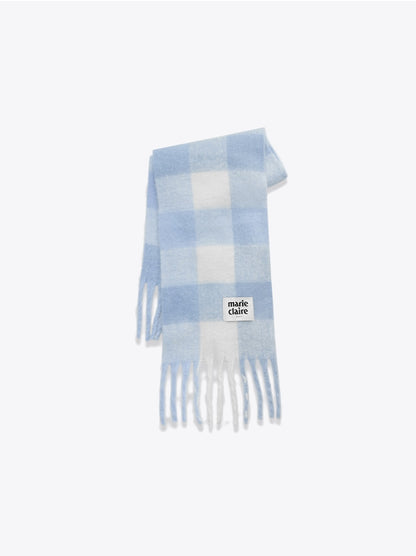 Marie Claire - Cotton Candy Check Muffler