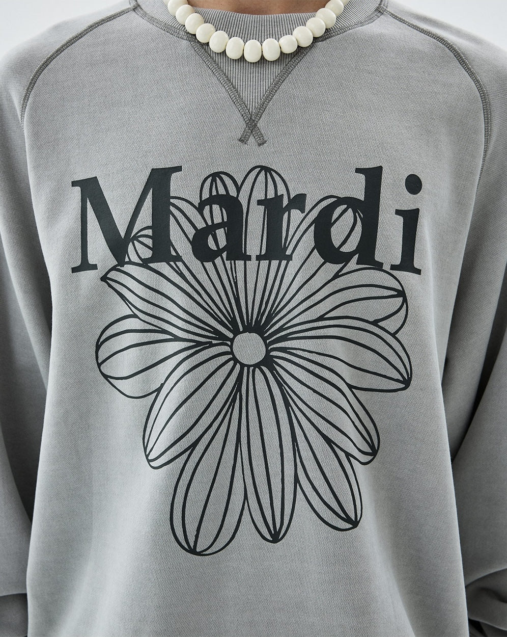 Mardi Mercredi - Sweatshirt Raglan La Fleur Pigment Washing