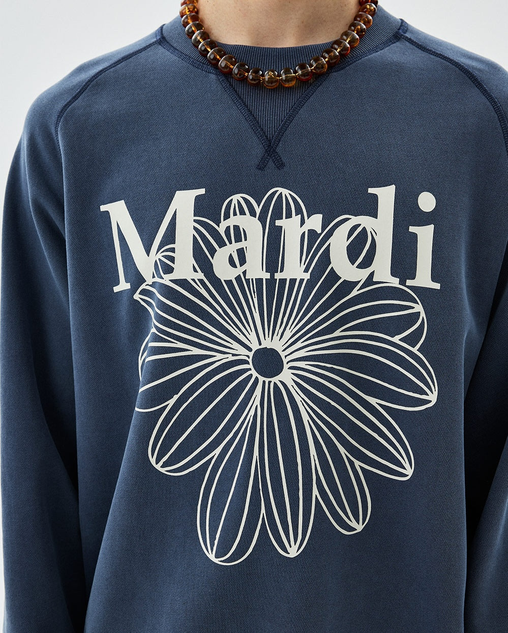 Mardi Mercredi - Sweatshirt Raglan La Fleur Pigment Washing