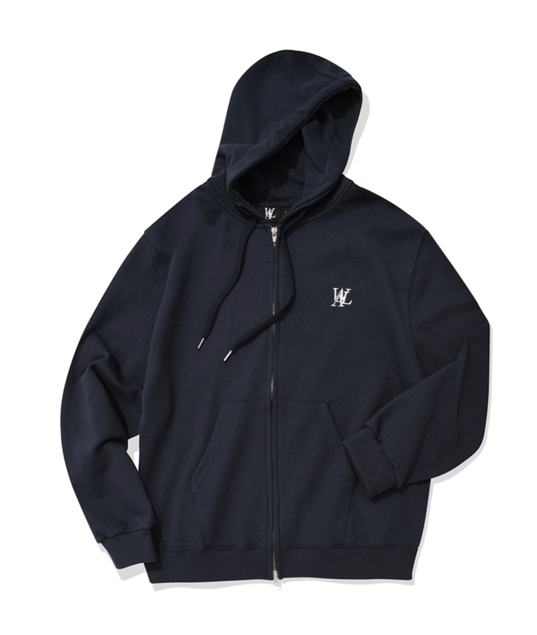 Wooalong - Signature Hood Zip-up (Navy)