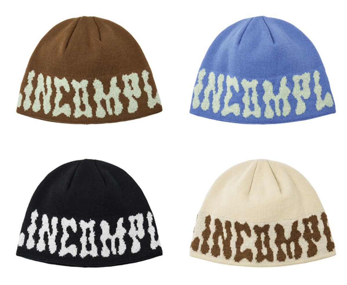 AllIncomplete - PomPom Logo Jacquard Beanie