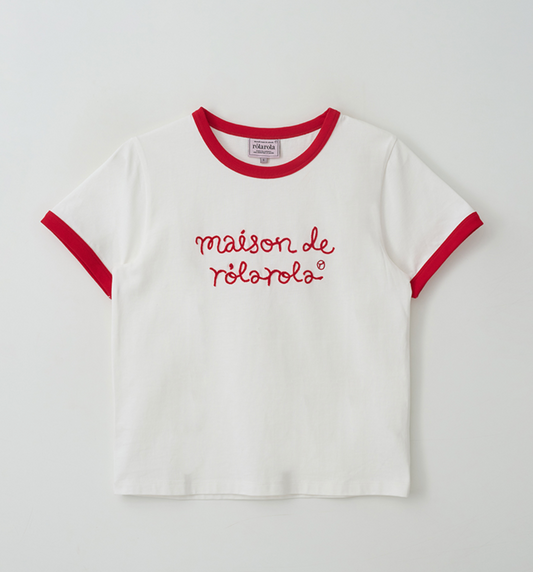 Tシャツ・カットソー ROLAROLA MAISON DE ROLA HALF T-SHIRTS 4BUK184 ROLAROLA☆大人気☆MAISON DE ROLA HALF T-SHIRTS_4色 (rolarola