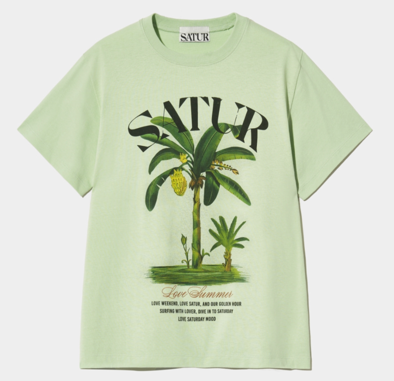 Satur - Banana Tree Graphic T-Shirt