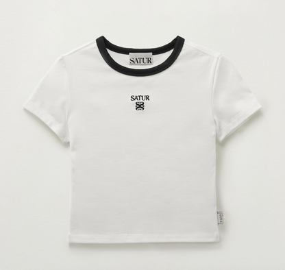 Satur - Apero Crop Ringer T-Shirt