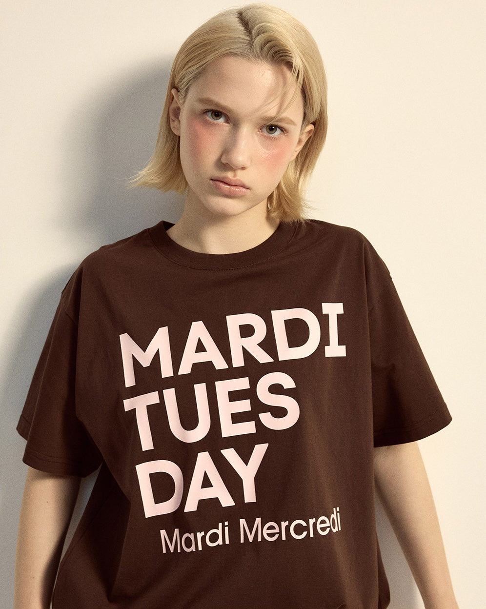 TSHIRT DU MARDI_BUTTER BROWN main image 0