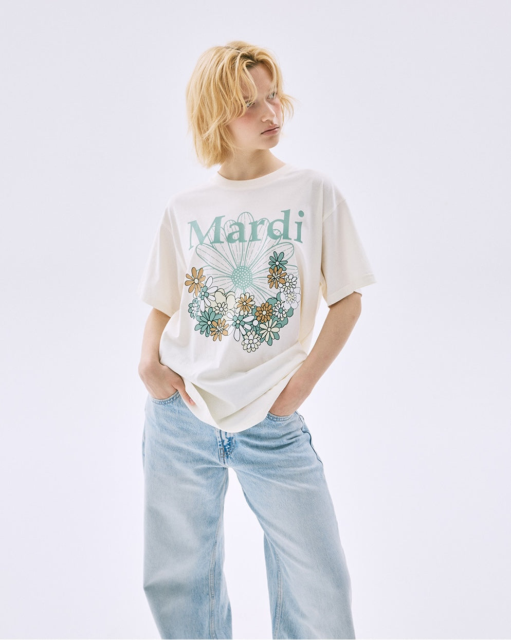 Mardi Mercredi - TShirt Flowermardi Jardin