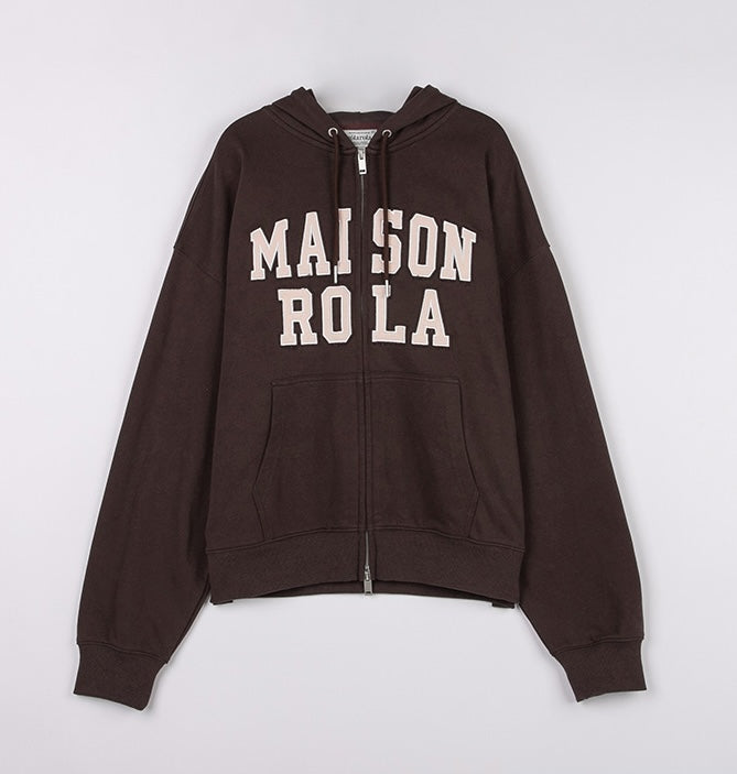 Rolarola - Patchwork Campus Hood Zip-Up