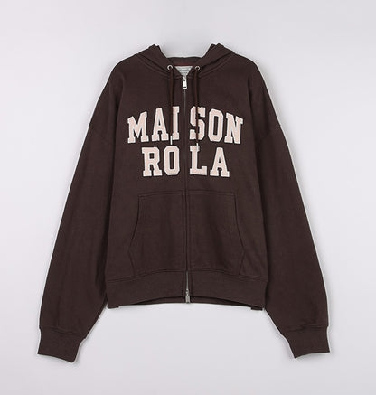 Rolarola - Patchwork Campus Hood Zip-Up