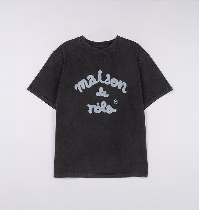 Rolarola - Maison de Rola Embroidery Pigment Loose Fit T-Shirt