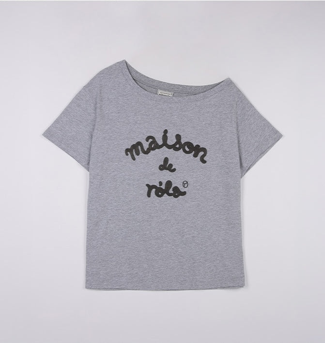 Rolarola - Maison De Rola Embroidery Off Shoulder T-Shirt