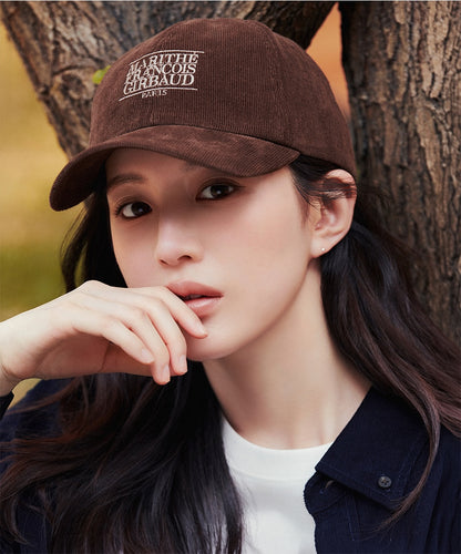 MARITHÉ FRANÇOIS GIRBAUD - Corduroy Small Classic Logo Cap