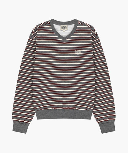 MARITHÉ FRANÇOIS GIRBAUD - Small Classic Logo V Neck Balloon Sweatshirt